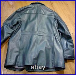 German WW 2 Kriegsmarine Navy Officer's U Boat Leather Jacket Noble House XL