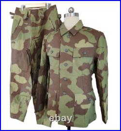 German Wh M43 Italian Camo Tunic Jacket Pants Wwii Repro Suit Size L