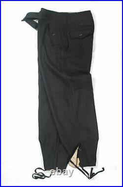 German Wh Panzer Black Wool Outdoors Jacket & Pants Set Size S Wwii Repro