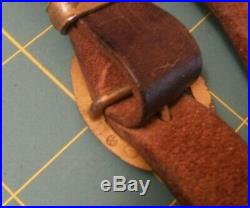 German Ww2 Leather Dagger Hanger