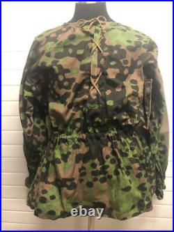 German Wwii Reenactor Olive Green Tan Camouflage Camo Tunic Shirt Extra Large XL