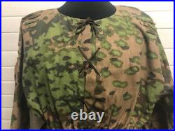 German Wwii Reenactors Green Tan Camouflage Camo Tunic Shirt Size Extra Large XL