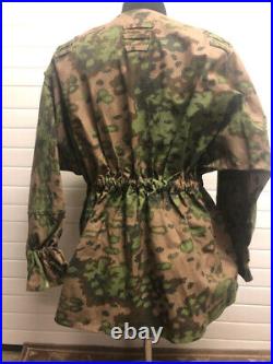 German Wwii Reenactors Green Tan Camouflage Camo Tunic Shirt Size Extra Large XL