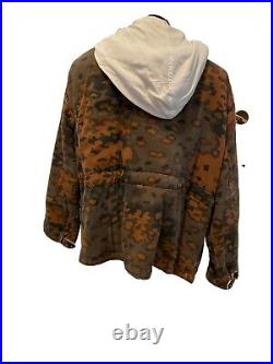 German Wwii Repro Winter Fall Heavy Padded Coat Pant Camouflage White Size XL