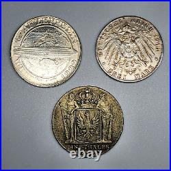 German Zeppelin thaler coin replica Luitpold Deutsche Reich King Prince set lot