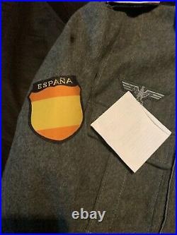 German m40 tunic Spanish blue division