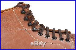 German marching boots Schnürschuhe low-boots WW2 leather nailed