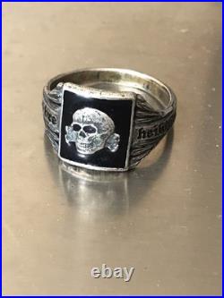 German silver ring. World War II
