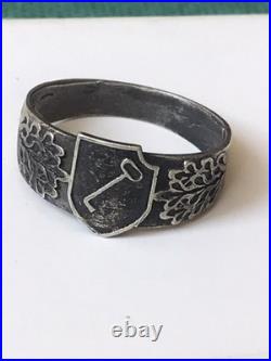 German silver ring. World War II