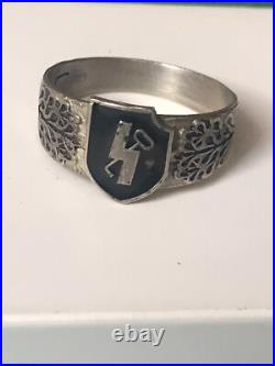 German silver ring. World War II