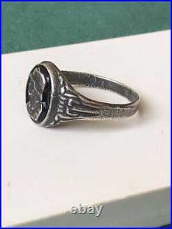 German silver ring. World War II
