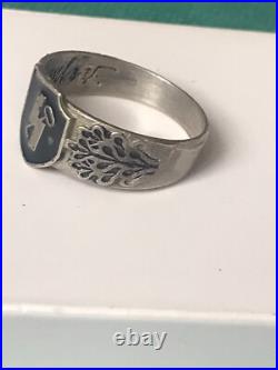 German silver ring. World War II