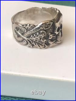 German silver ring. World War II