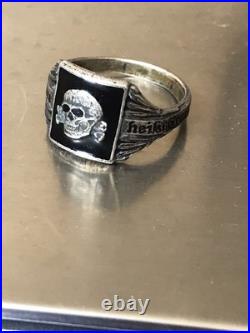 German silver ring. World War II