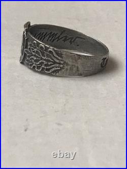 German silver ring. World War II