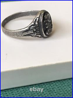German silver ring. World War II