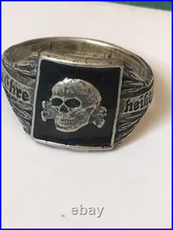 German silver ring. World War II
