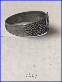 German silver ring. World War II