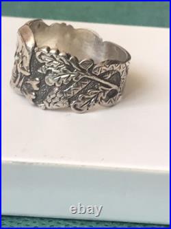 German silver ring. World War II