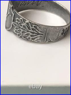 German silver ring. World War II
