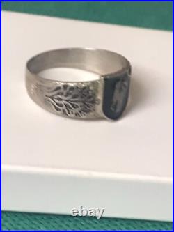German silver ring. World War II