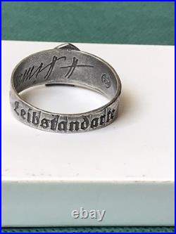 German silver ring. World War II