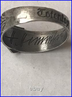 German silver ring. World War II