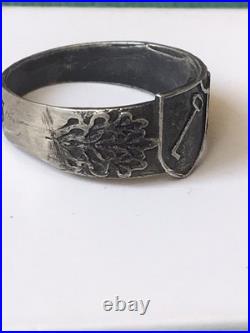 German silver ring. World War II
