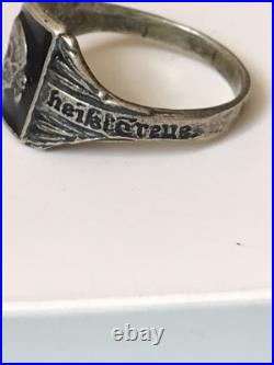 German silver ring. World War II
