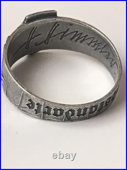 German silver ring. World War II