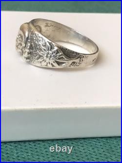 German silver ring. World War II