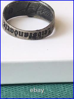 German silver ring. World War II