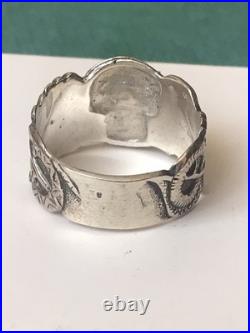 German silver ring. World War II