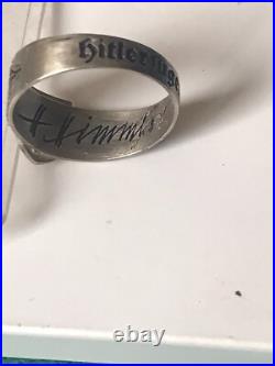 German silver ring. World War II