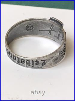 German silver ring. World War II