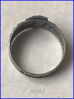 German silver ring. World War II