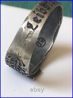 German silver ring. World War II