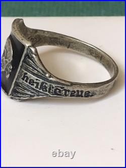 German silver ring. World War II