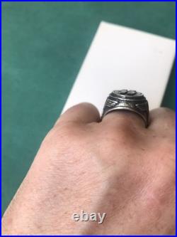 German silver ring. World War II