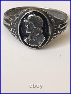 German silver ring. World War II
