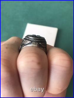 German silver ring. World War II