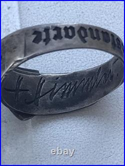German silver ring. World War II