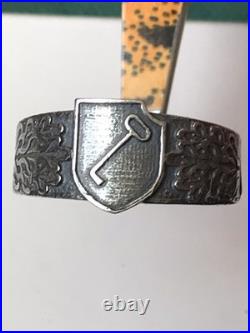 German silver ring. World War II
