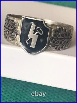 German silver ring. World War II