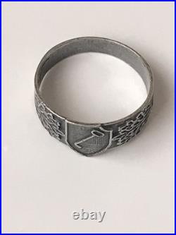 German silver ring. World War II