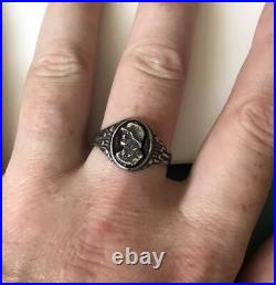 German silver ring. World War II