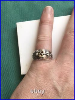 German silver ring. World War II