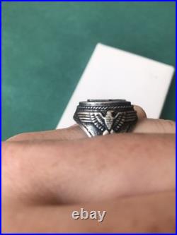 German silver ring. World War II