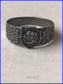 German silver ring. World War II