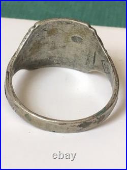 German silver ring. World War II